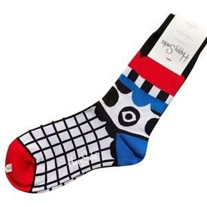 •Abstract Attraction• Colorful Abstract Crew Socks 3 for $21